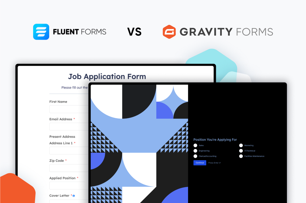 Fluent Forms vs Gravity Forms