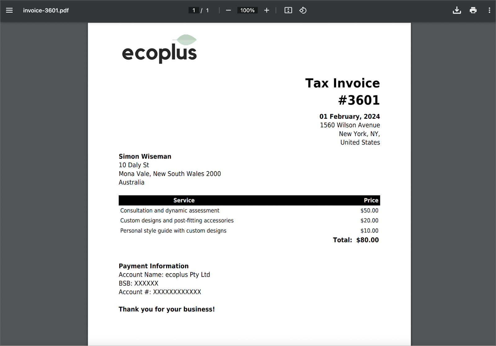 Tax Invoice