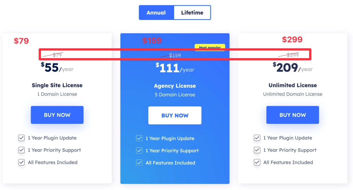 Fluent Forms pricing vs Gravity Forms