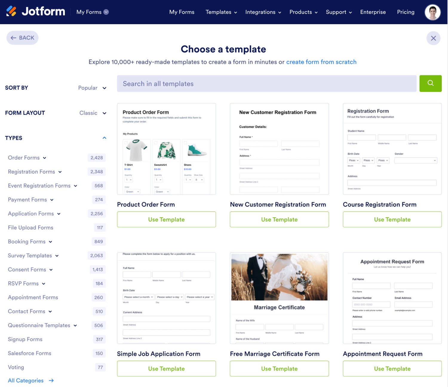 Jotform templates