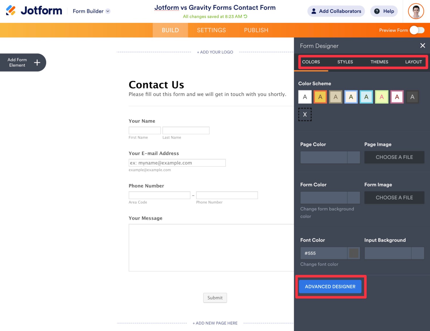 Jotform Style Builder