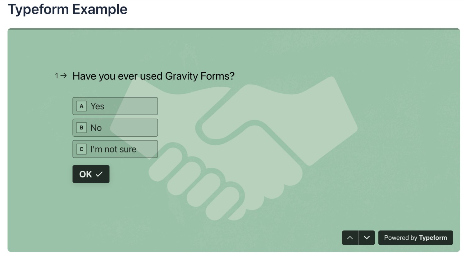 Typeform example