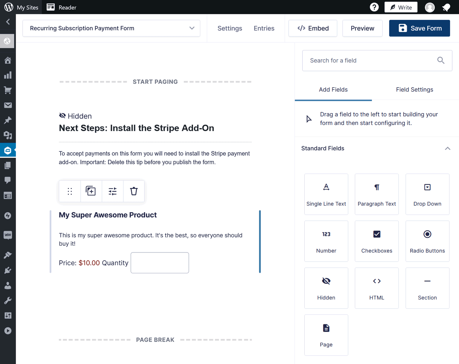 Recurring-Payments-Form-Builder