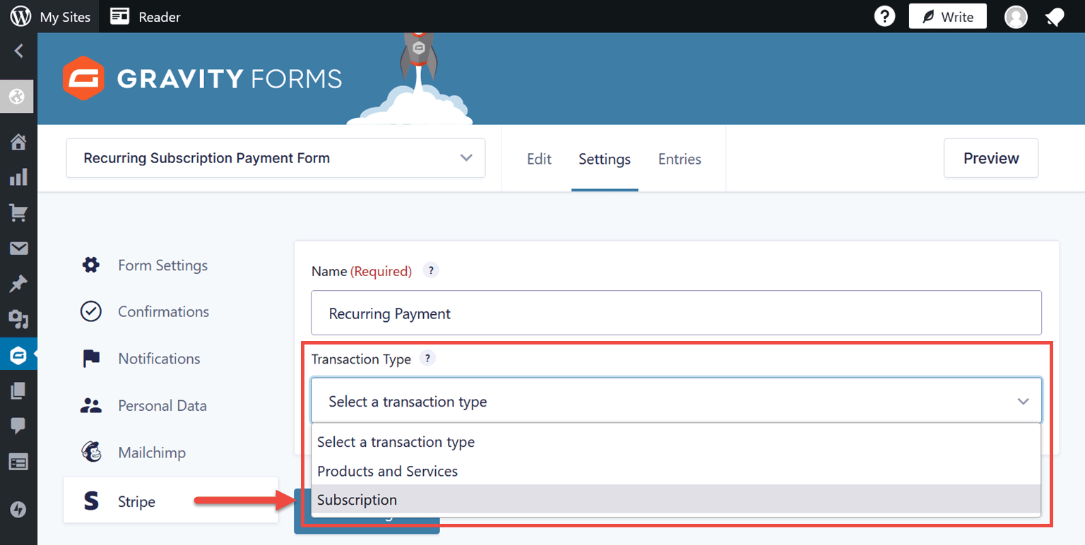 Recurring-Payments-Transaction-Type