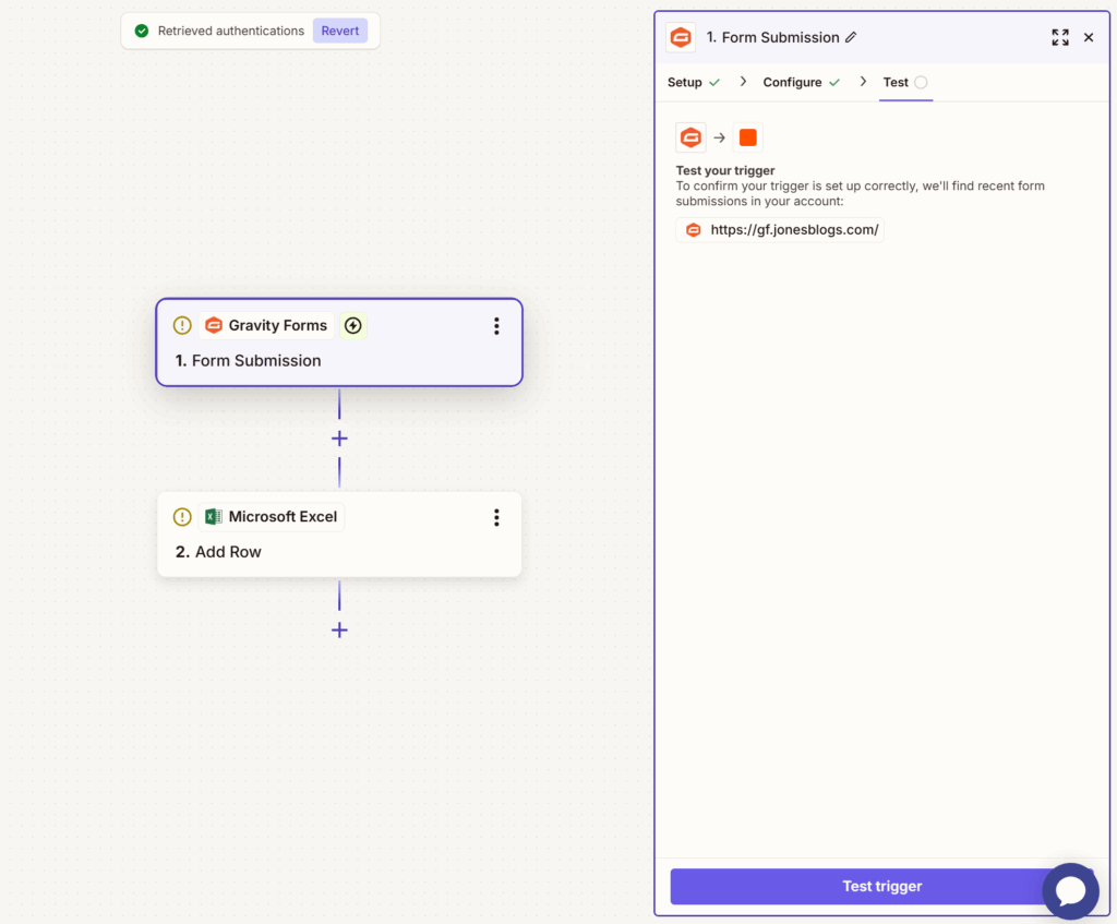 Gravity Forms to Microsoft Excel Export your entries using Zapier