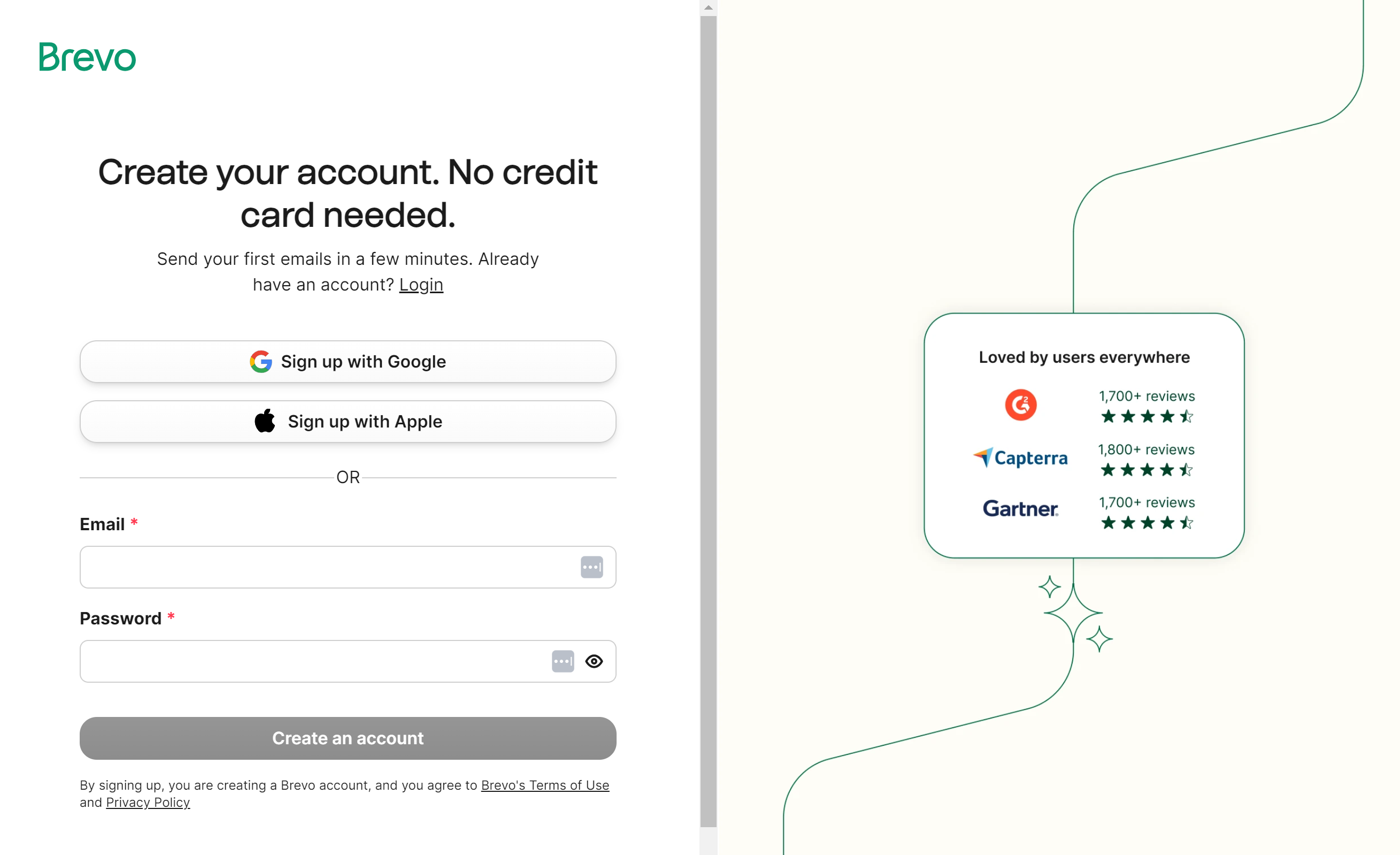 Brevo Sign Up
