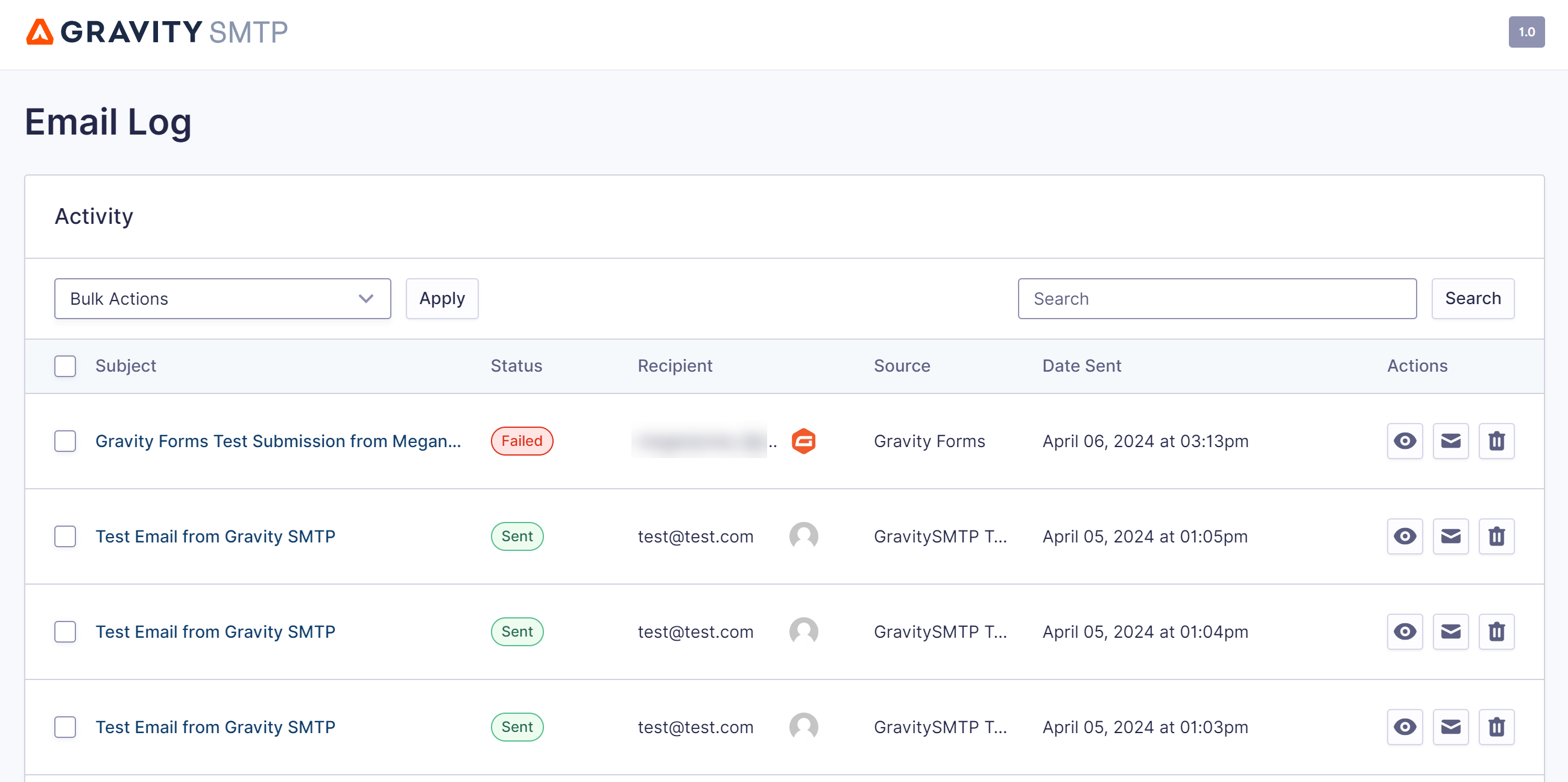 SMTP Failed Submission