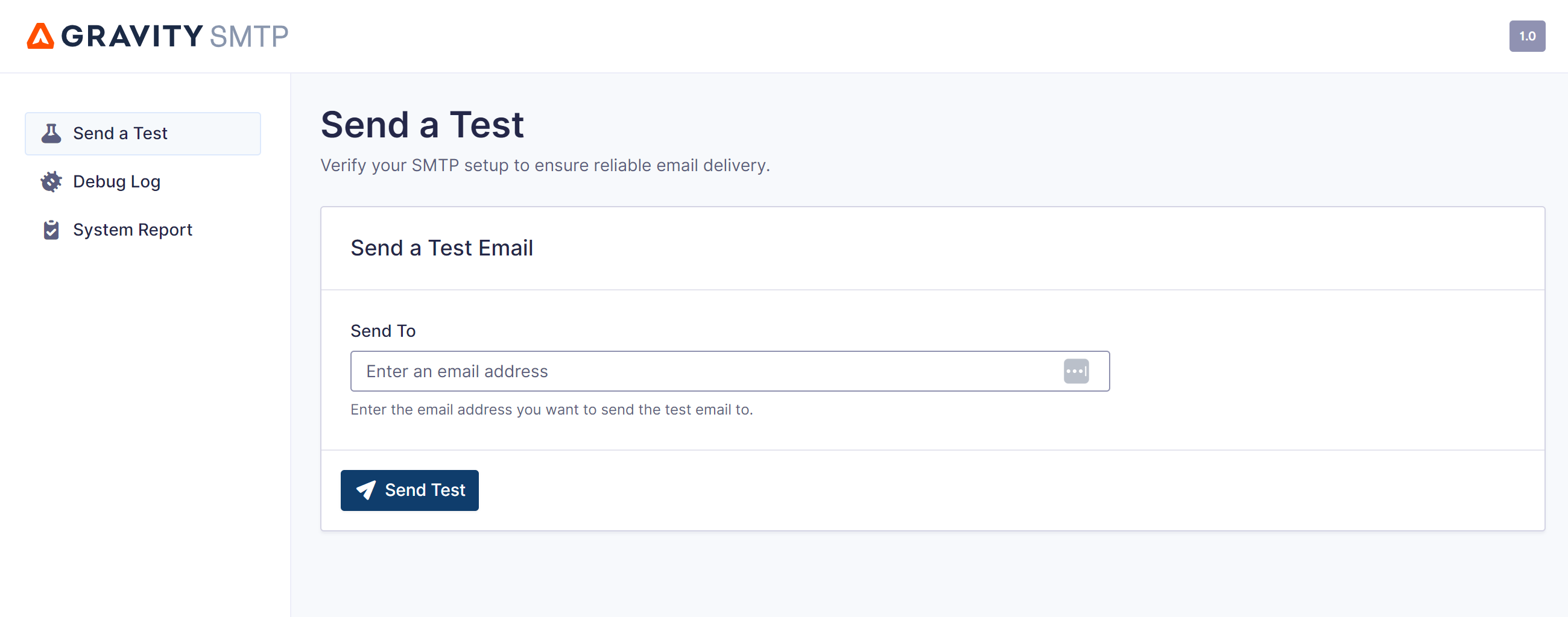 SMTP - Send a Test