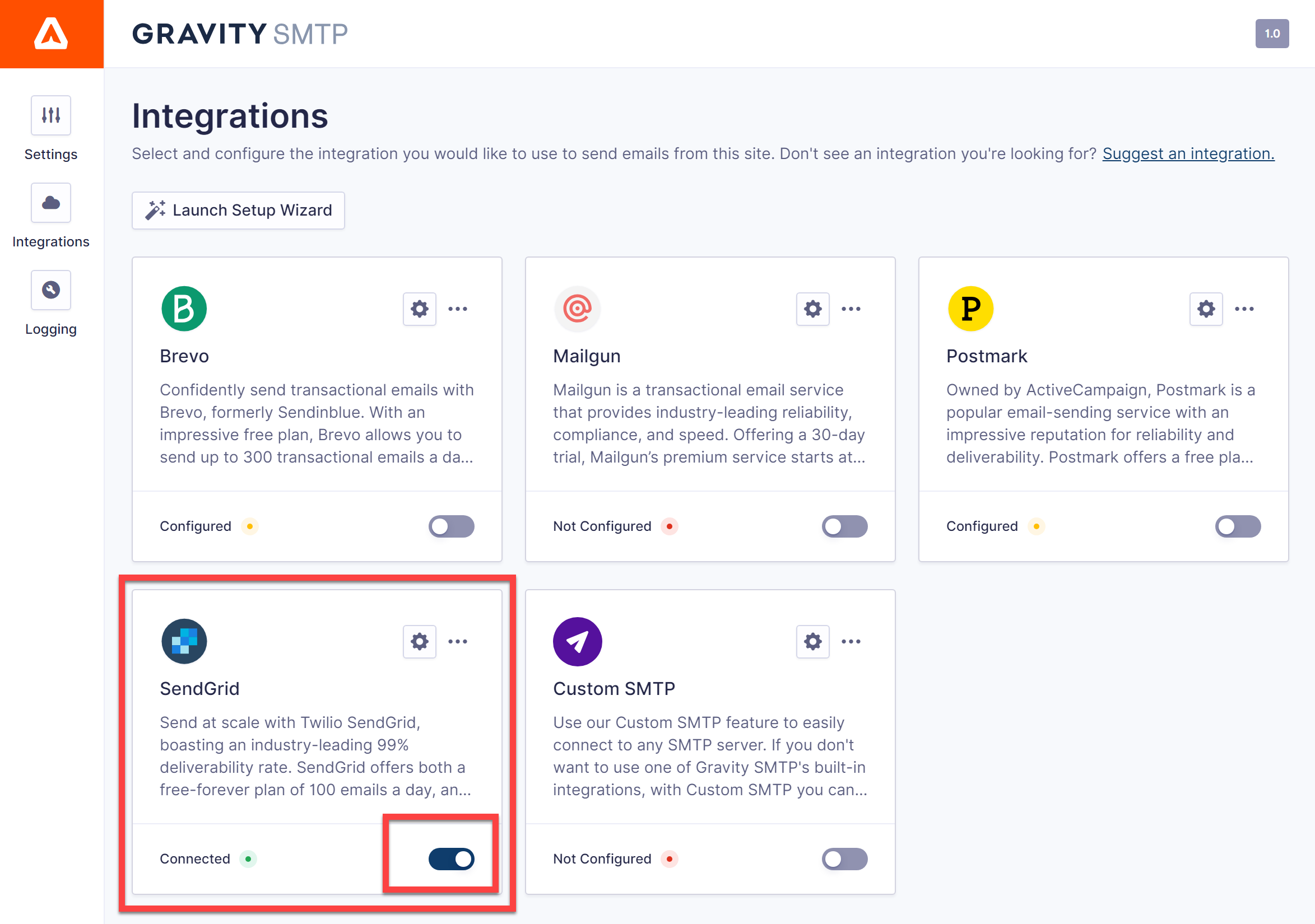 SendGrid Connected