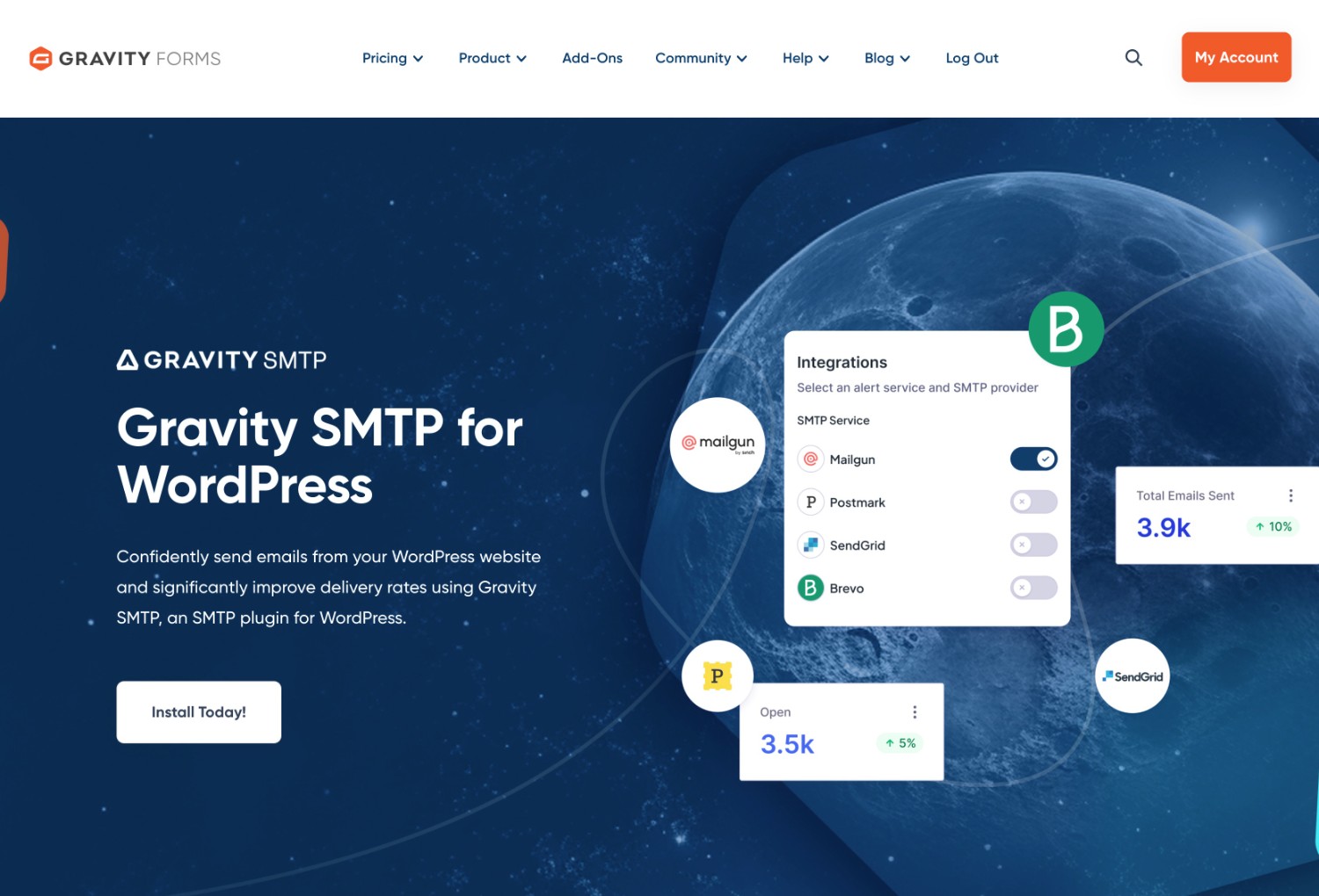 The Gravity SMTP plugin for WordPress