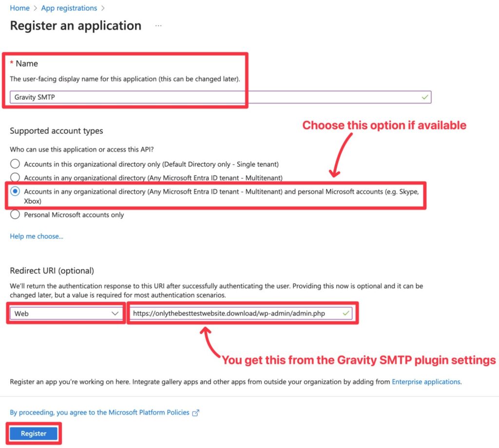 How to Send WordPress Emails with Microsoft 365 / Outlook - Gravity Forms