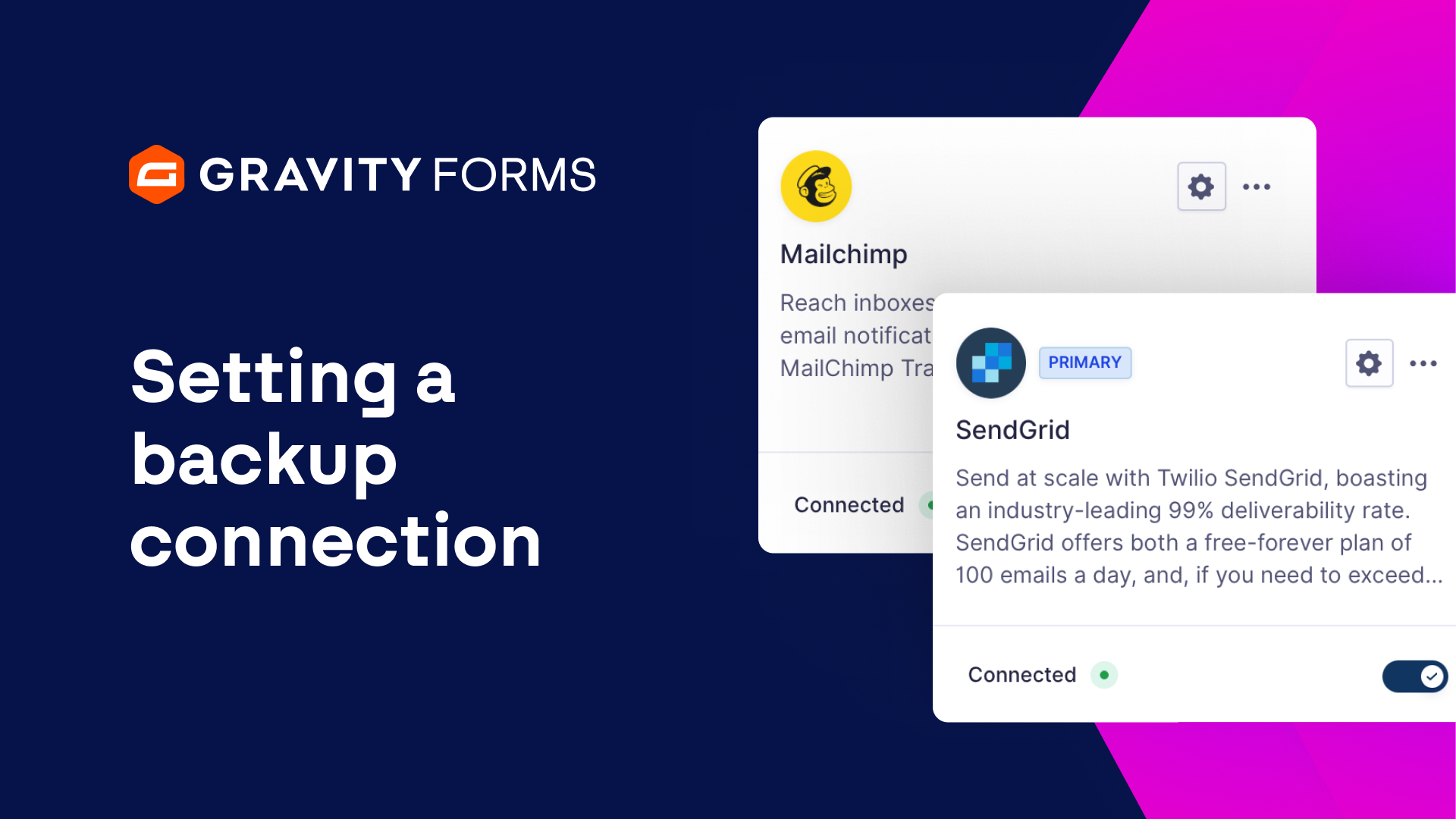 Setting a Backup Connection