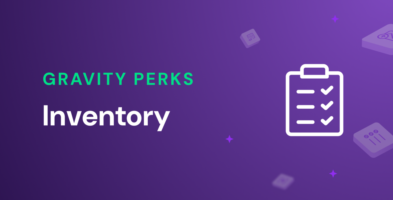 Inventory for Gravity Forms