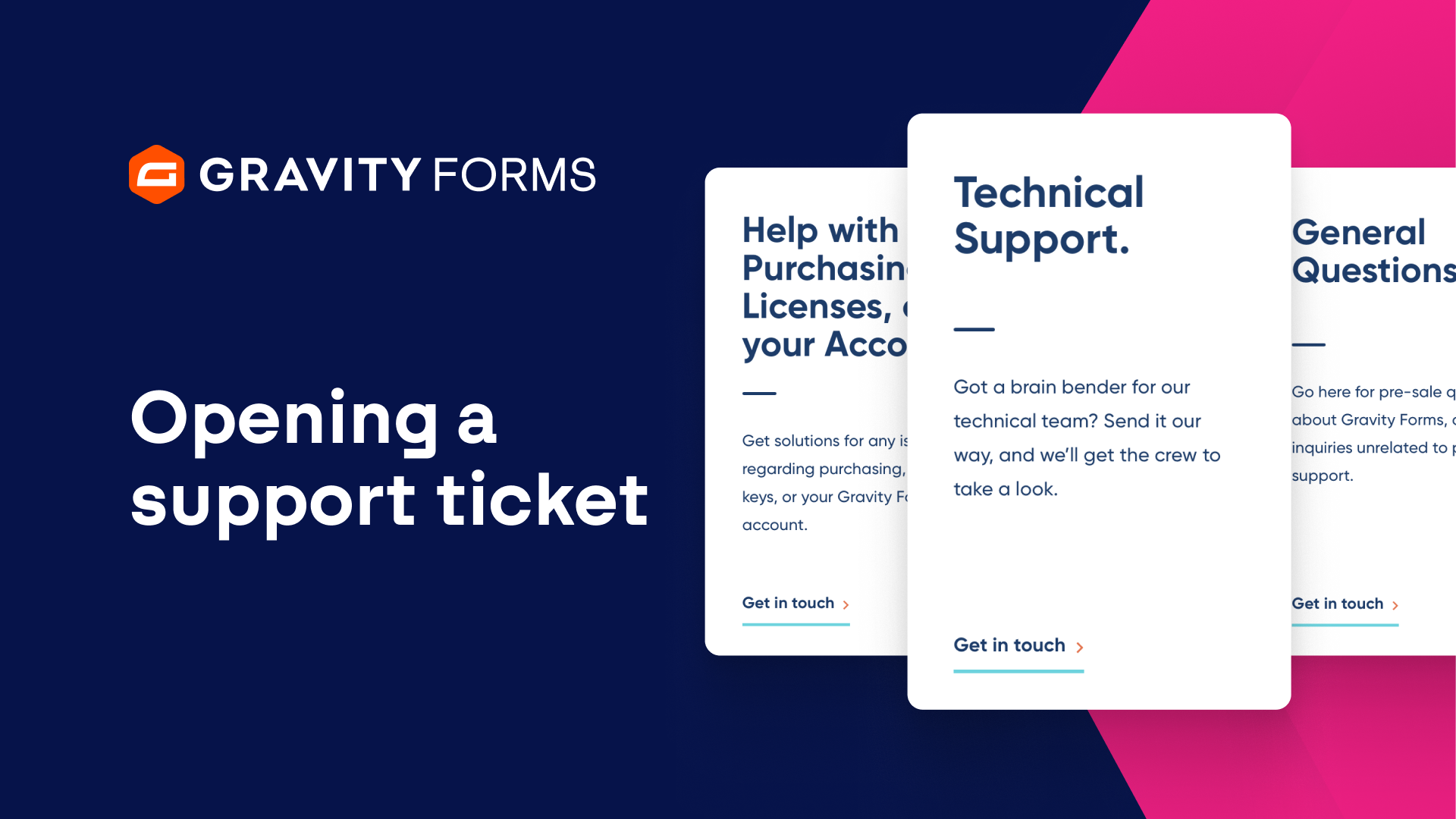 Opening a Support Ticket