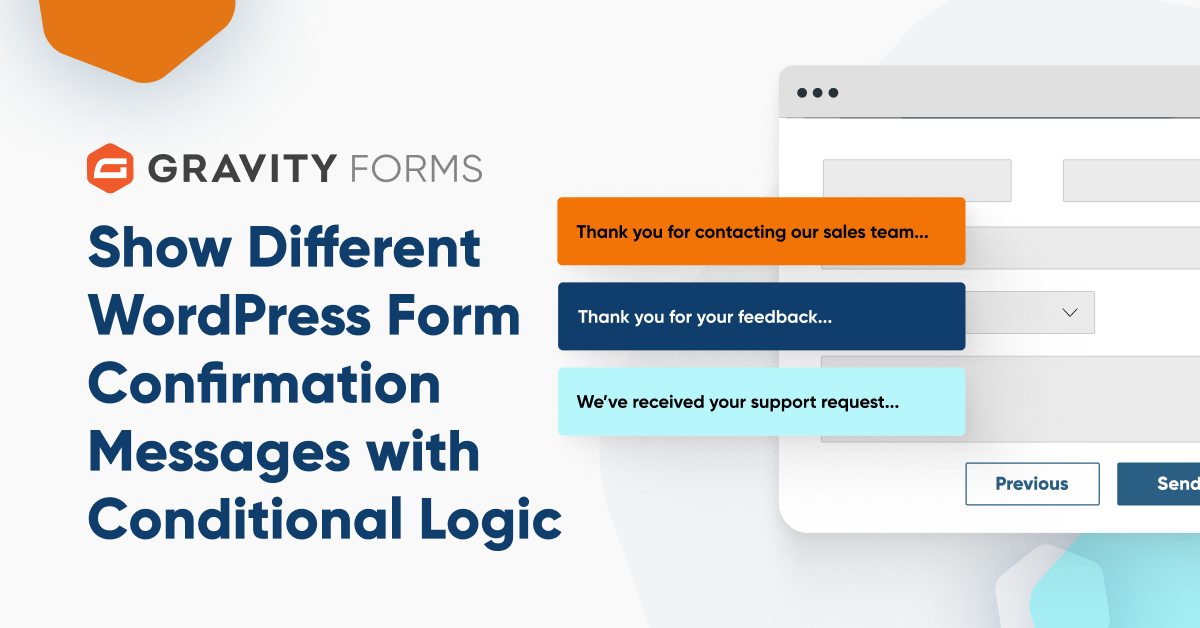 WordPress Form Confirmation Messages - Conditional Logic