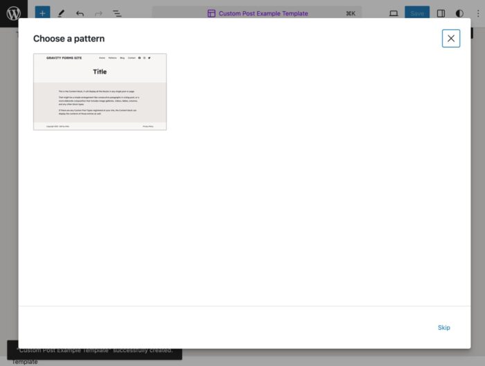 How to Get Started with WordPress Patterns - Gravity Forms