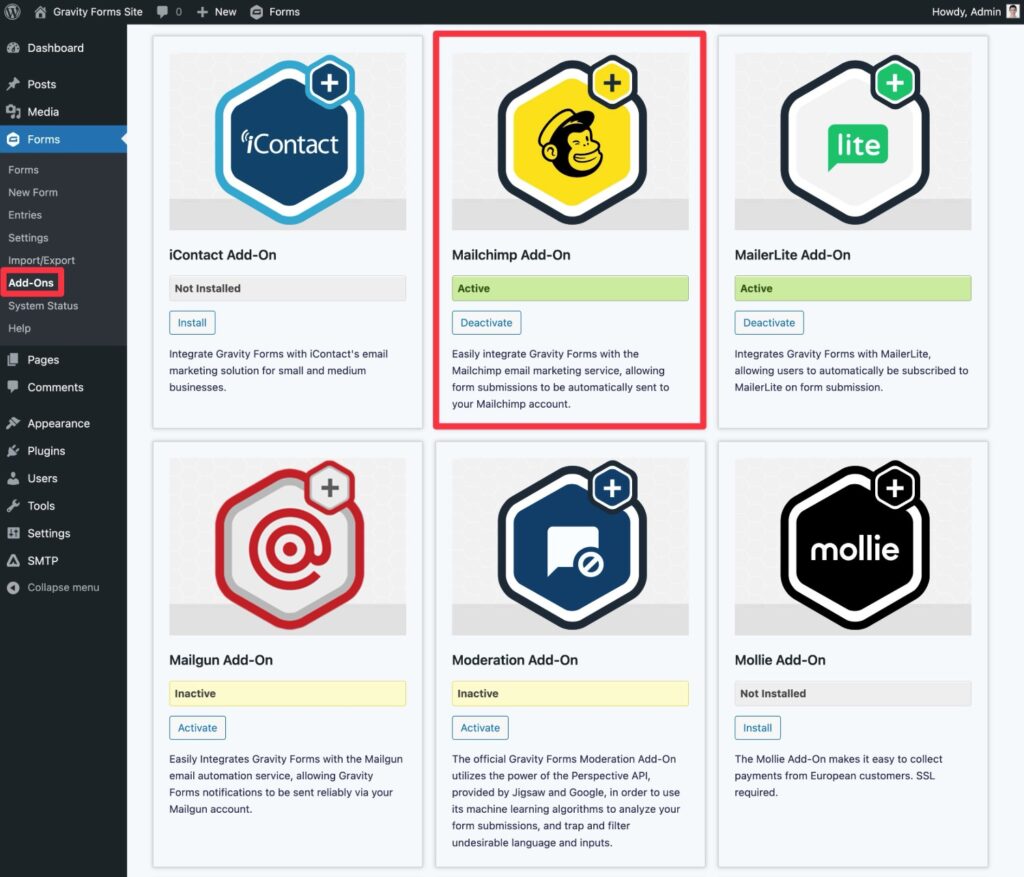 How to Get Started With the Mailchimp Add-On for Gravity Forms ...