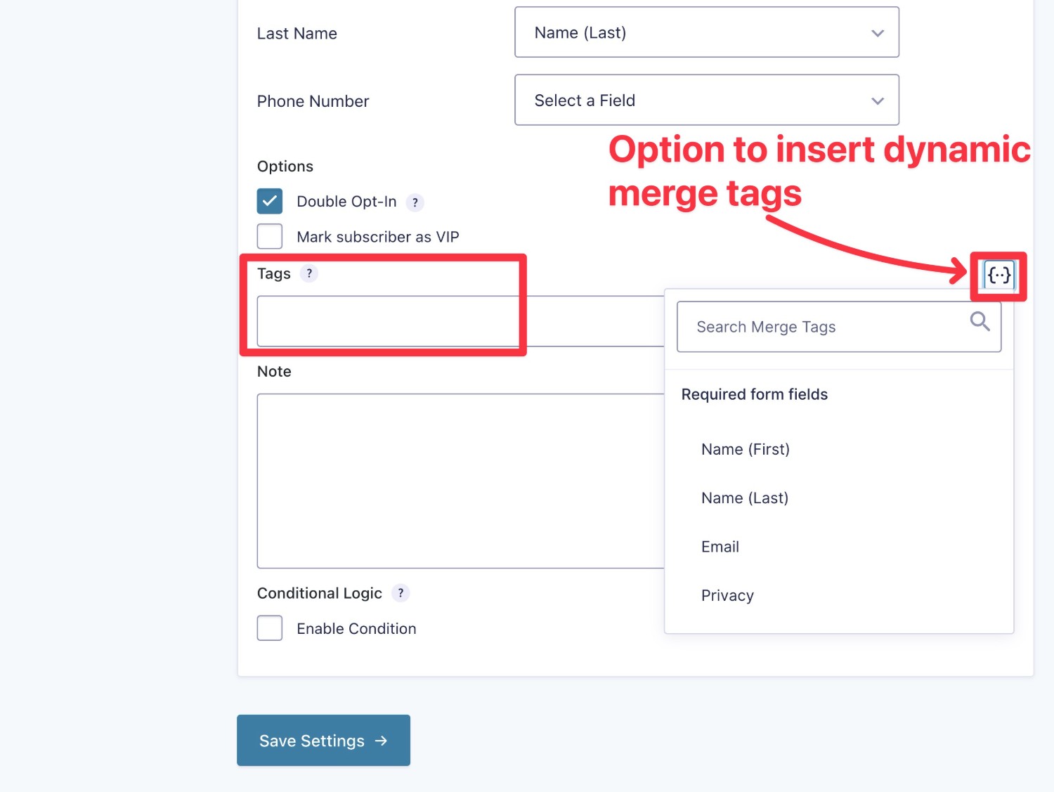 Add tags and notes