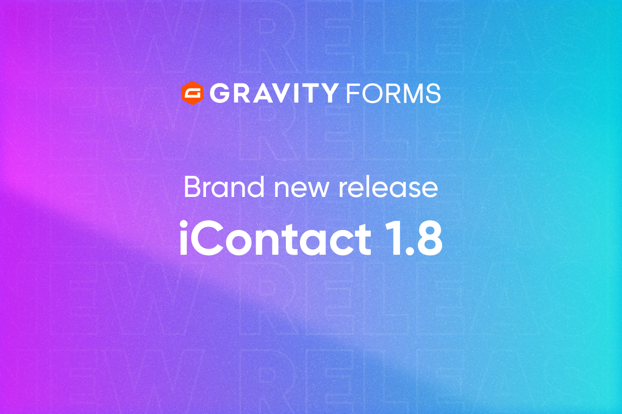 Blog - Brand New Release iContact 1.8
