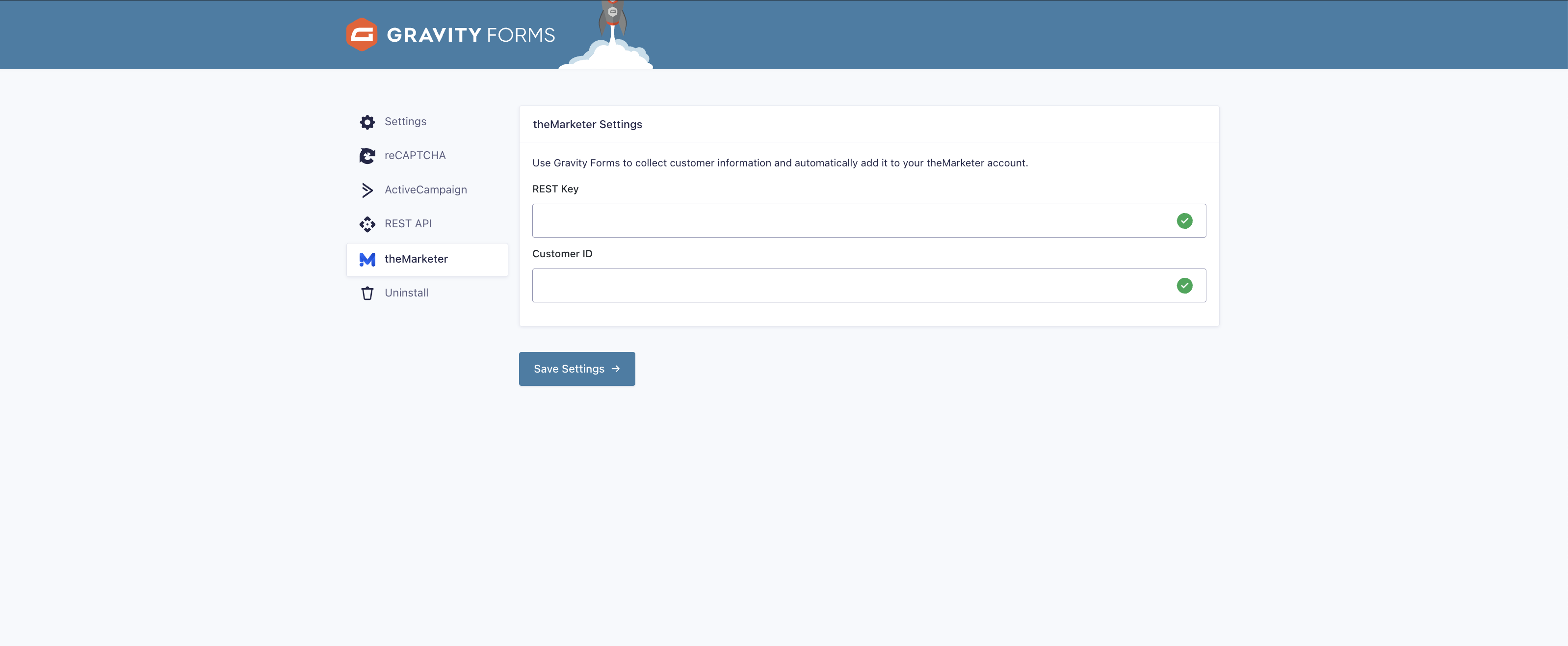 theMarketer for Gravity Forms