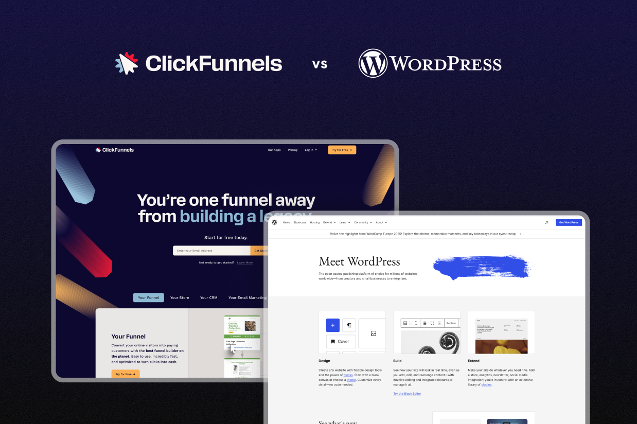 Blog-ClickFunnels vs WordPress