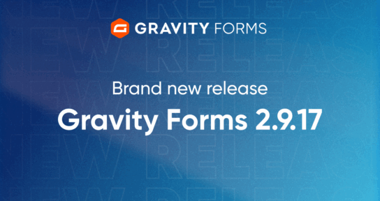 Brand new release Gravity Forms 2.9.17