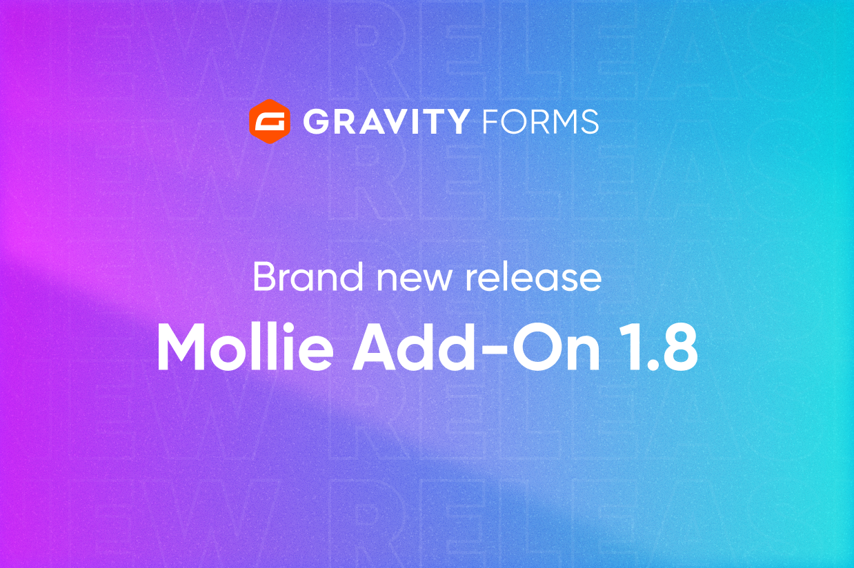 Brand new release Mollie Add-On 1.8