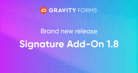 Brand new release Signature Add-On 1.8