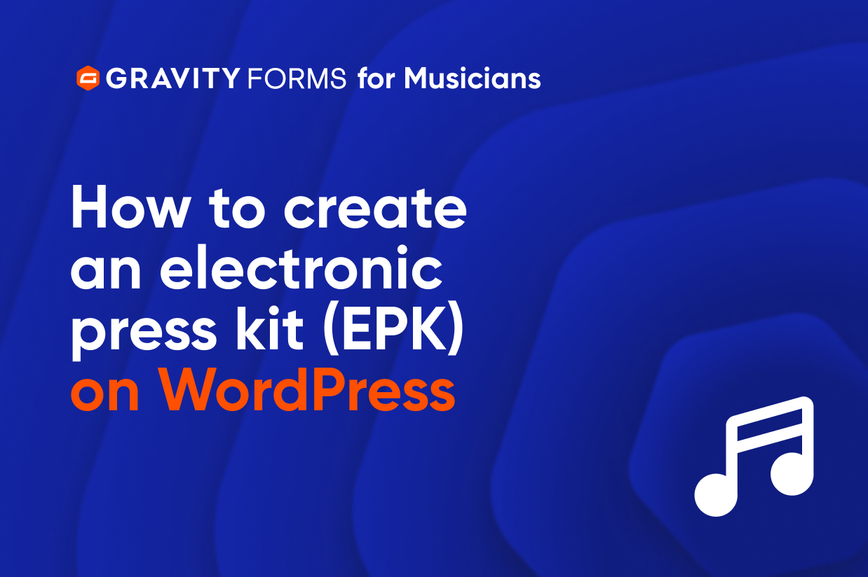 How to create an electronic press kit (EPK) on WordPress