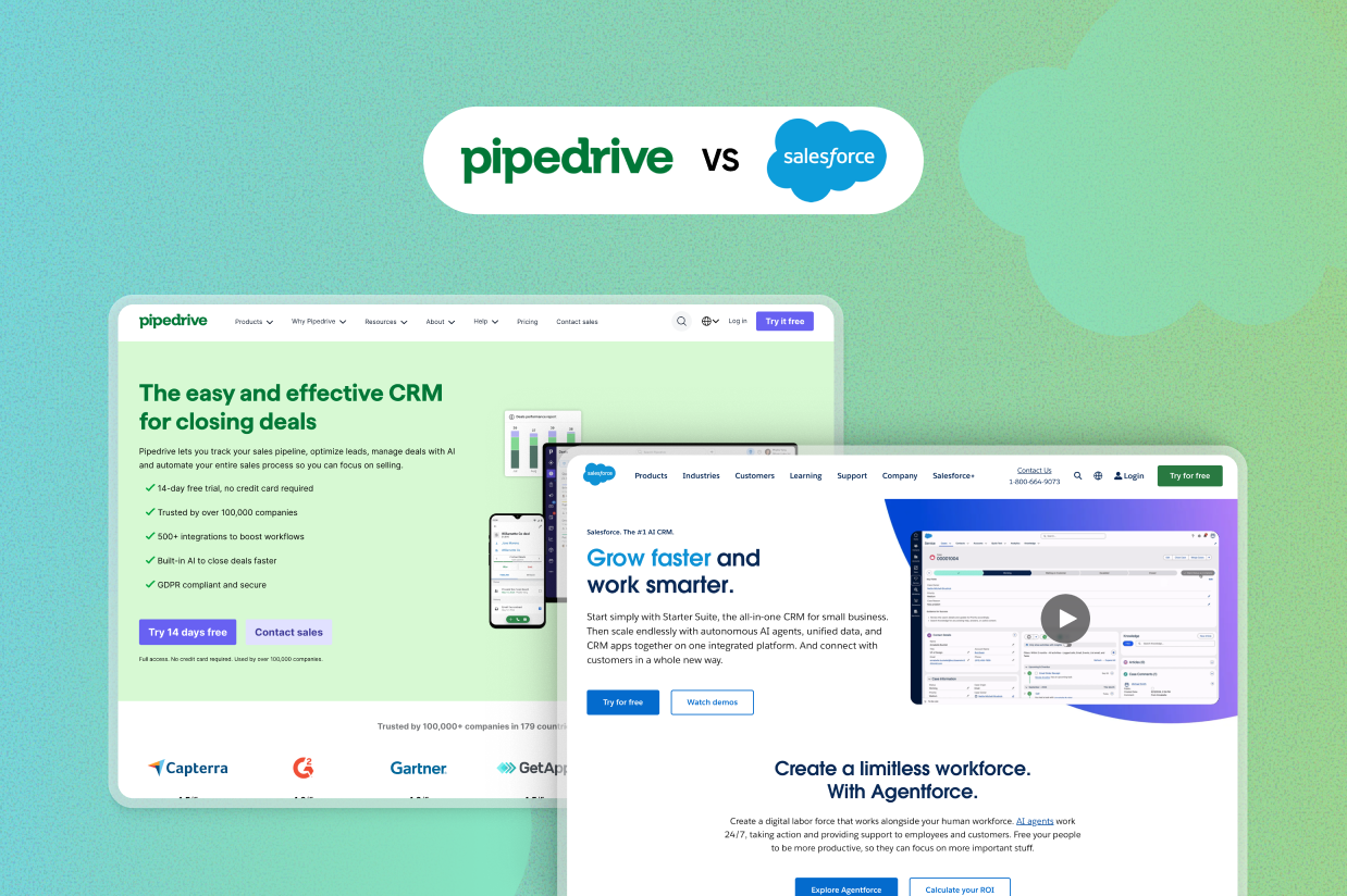 Pipedrive vs Salesforce