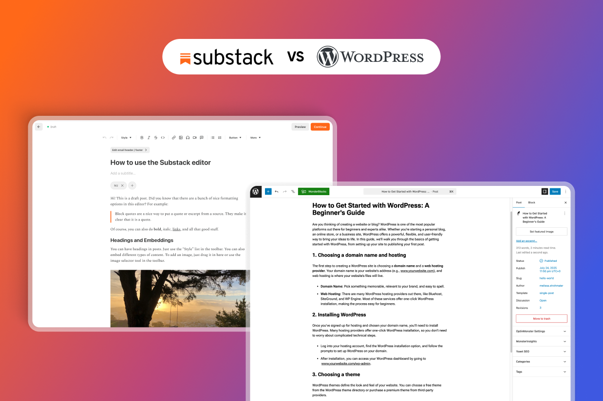 Substack vs WordPress