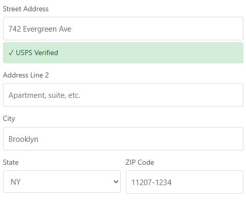 Address Validation for Gravity forms