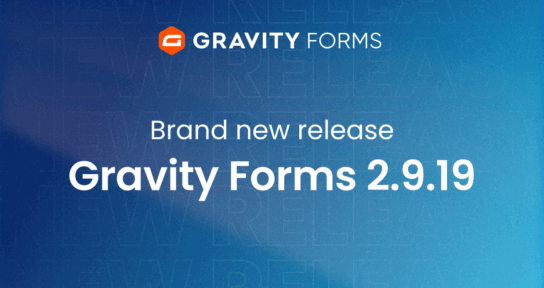 Brand new release Gravity Forms 2.9.19