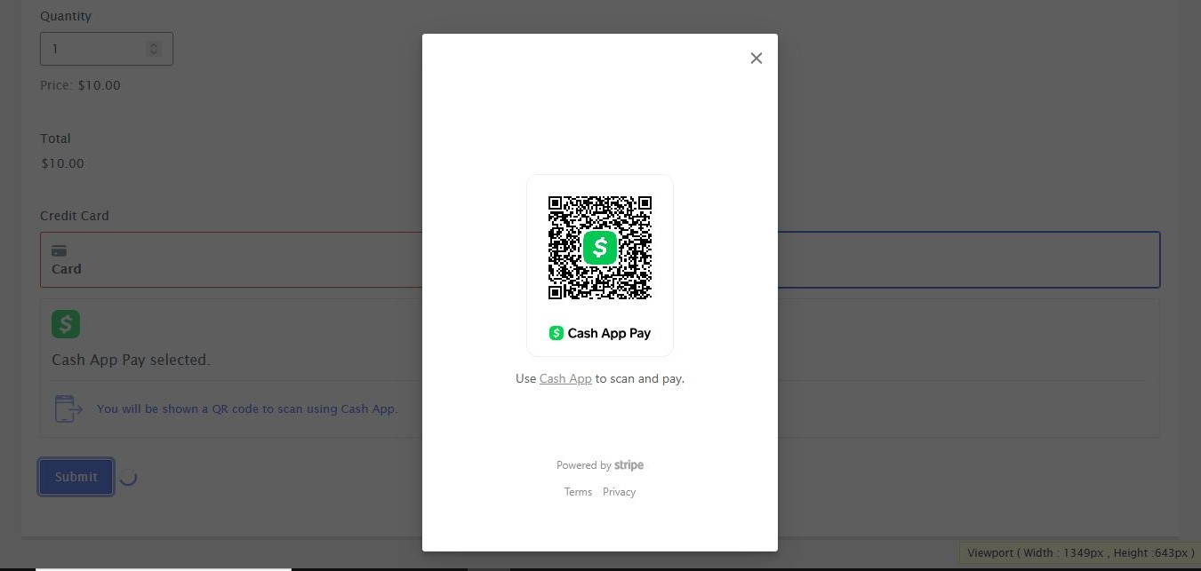 Cash App Pay for Gravity Forms