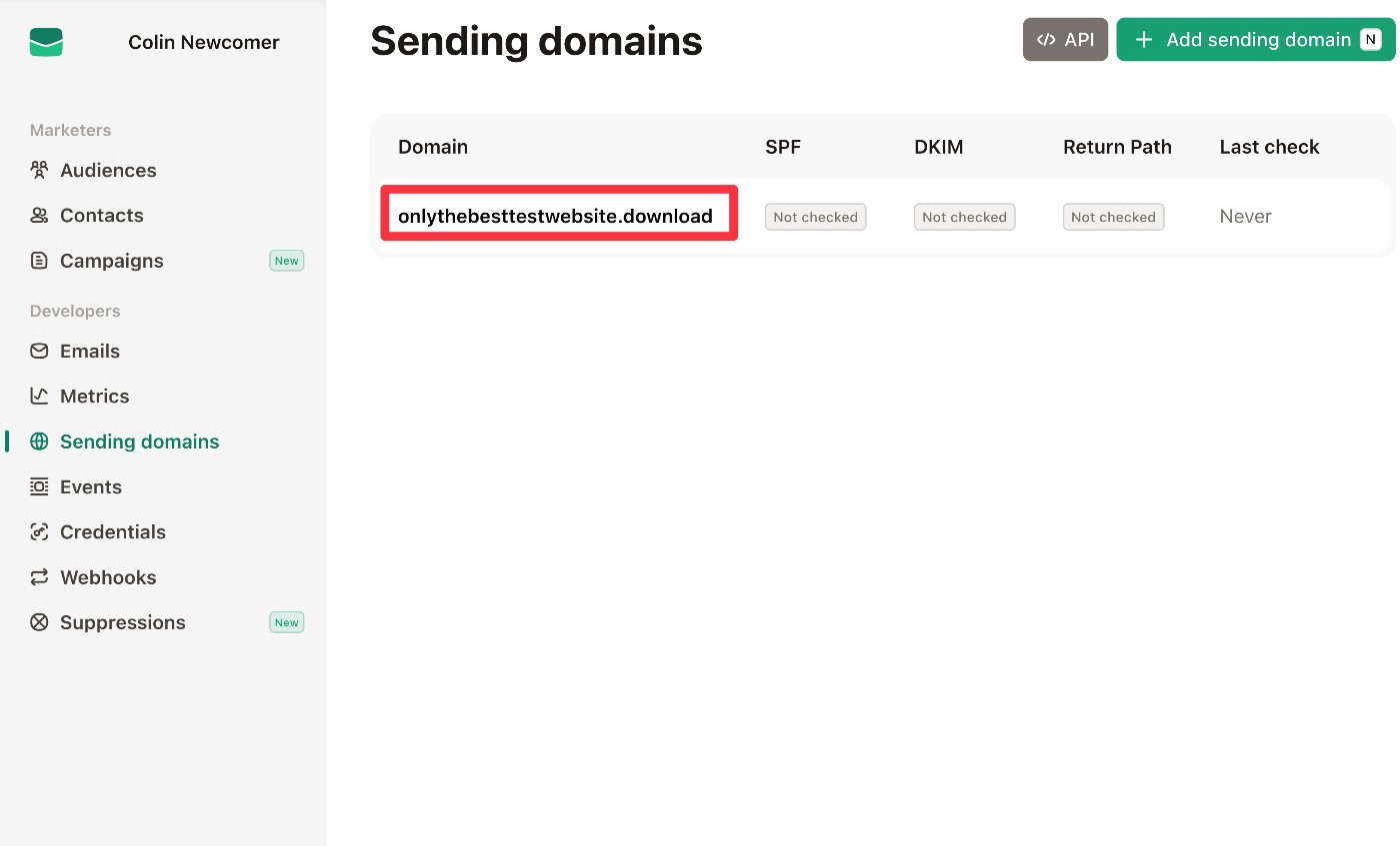 Select WordPress domain