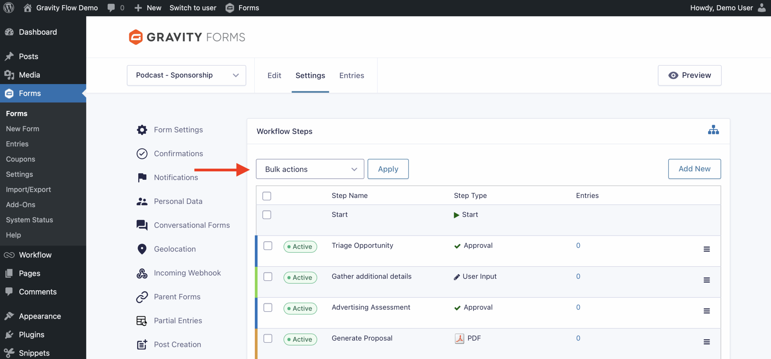 Flow 3.0 bulk step editor
