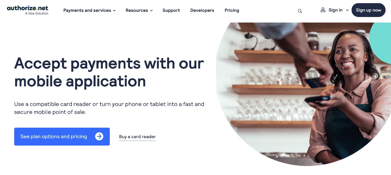 Authorize.net in-person payments