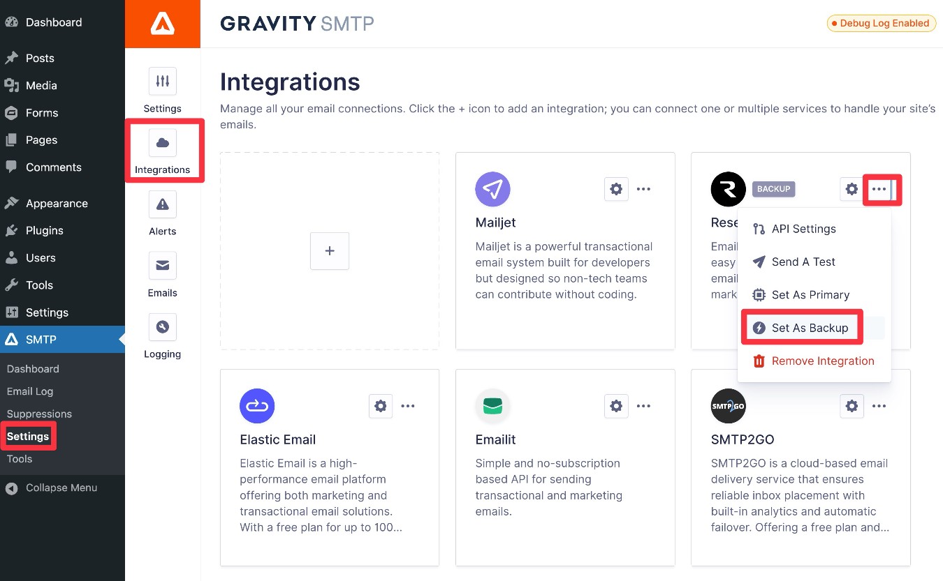Gravity SMTP add a backup email sending method