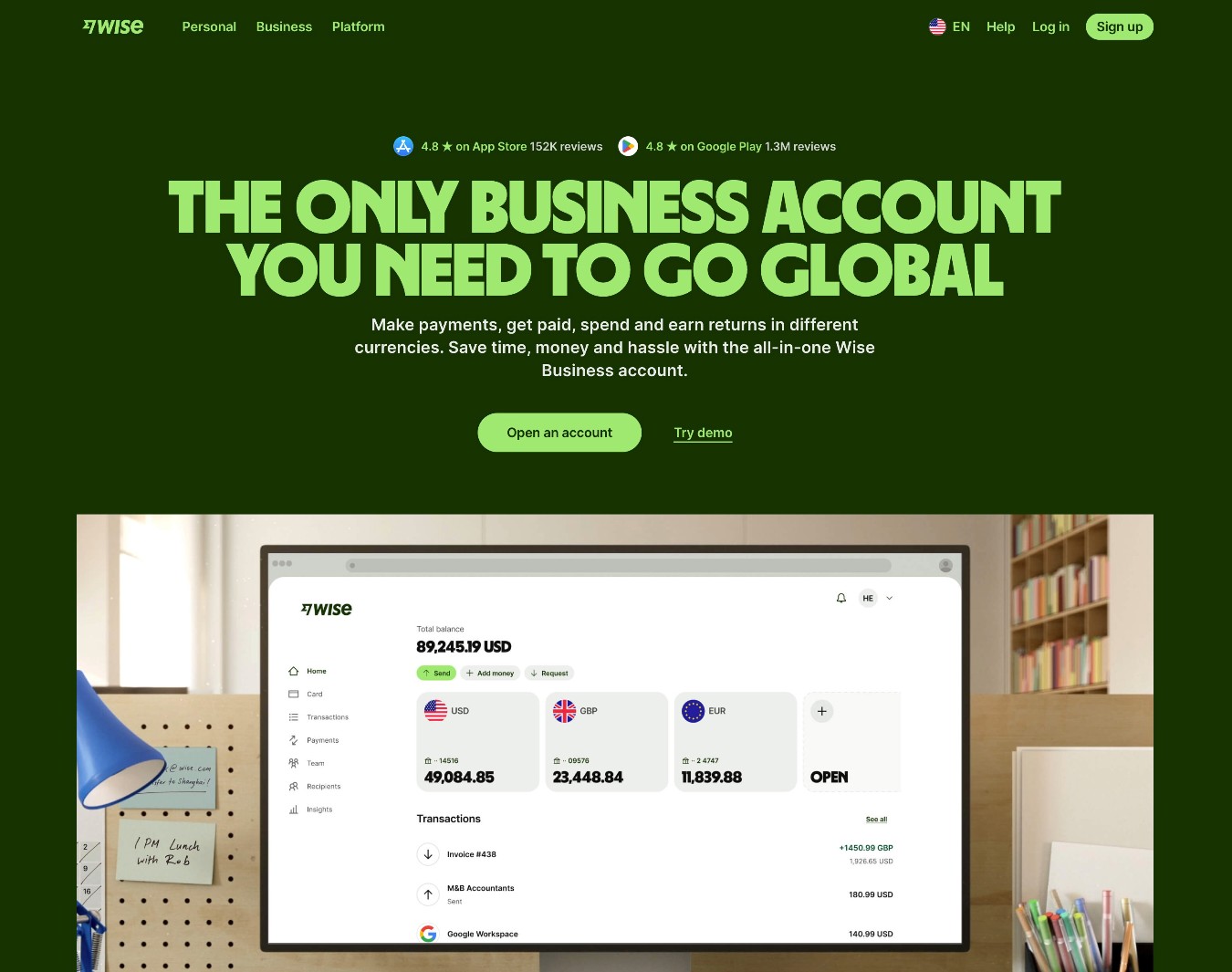 Wise Business account