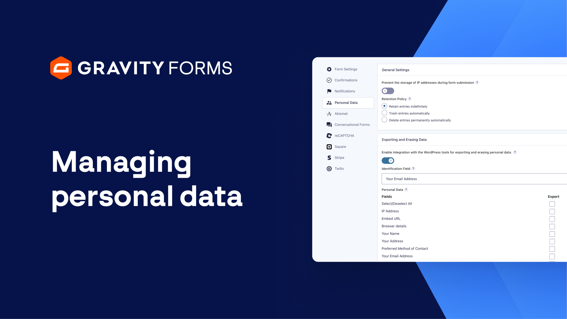 Managing personal data