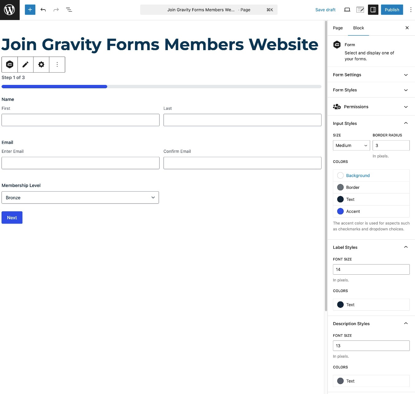 How to embed your WordPress membership form