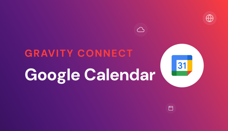 Gravity Connect Google Calendar