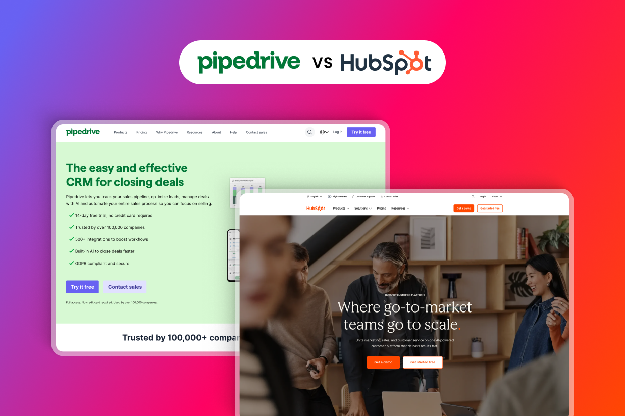Pipedrive vs HubSpot: Which is right for your business?