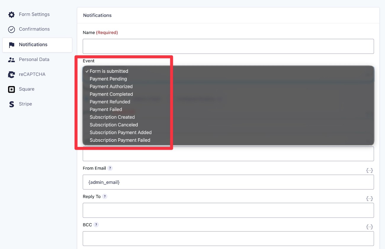 Multiple email triggers