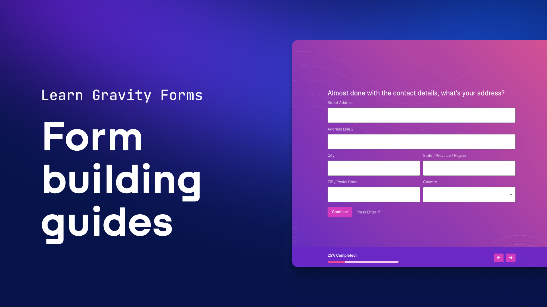 Form Building Guides