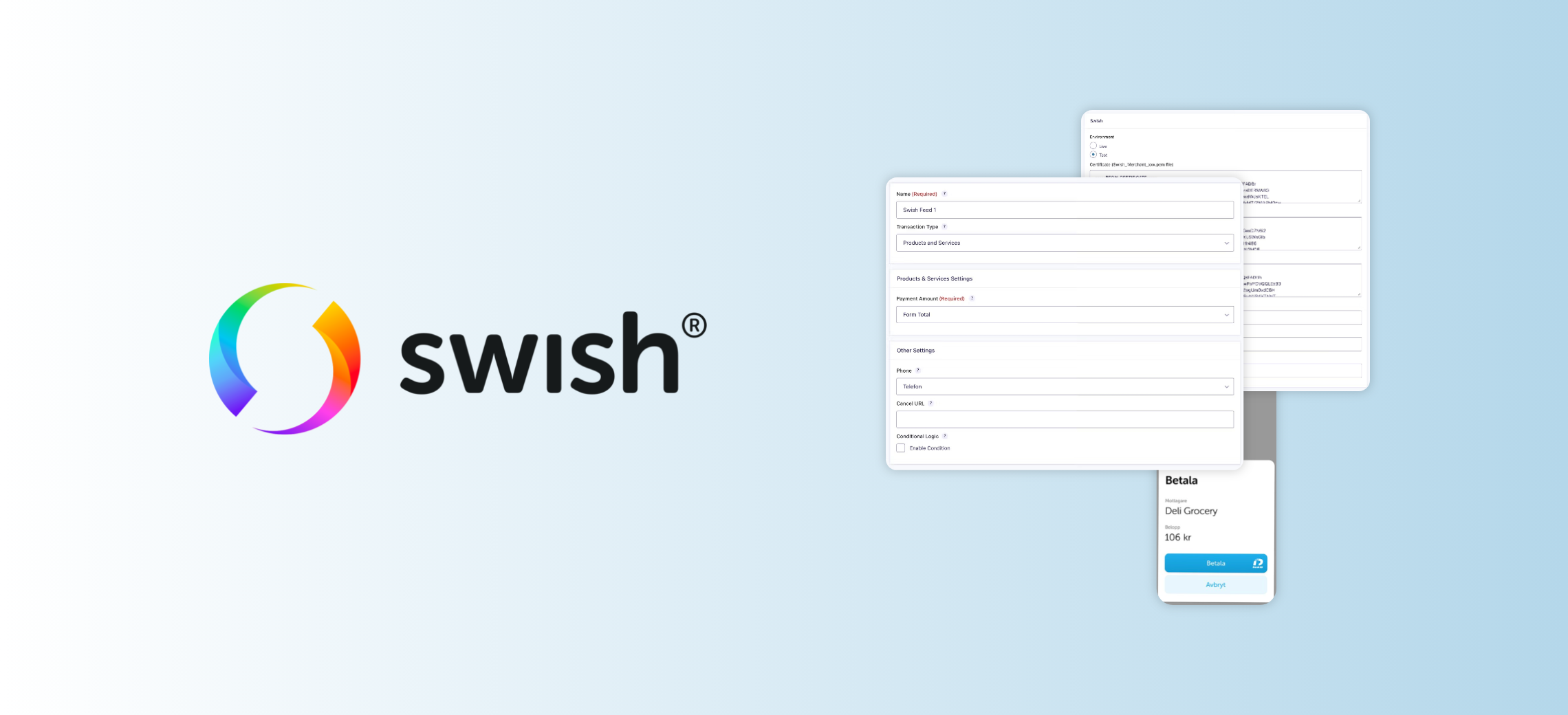 Swish for Gravity Forms