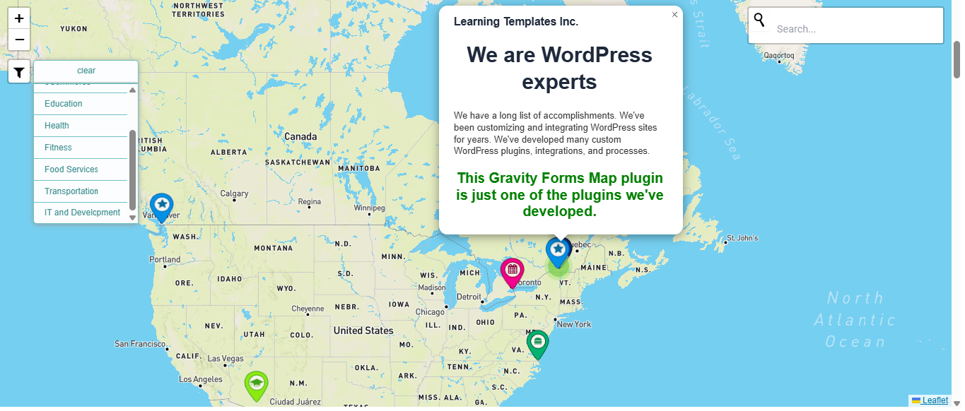 Leaflet Maps for Gravity Forms