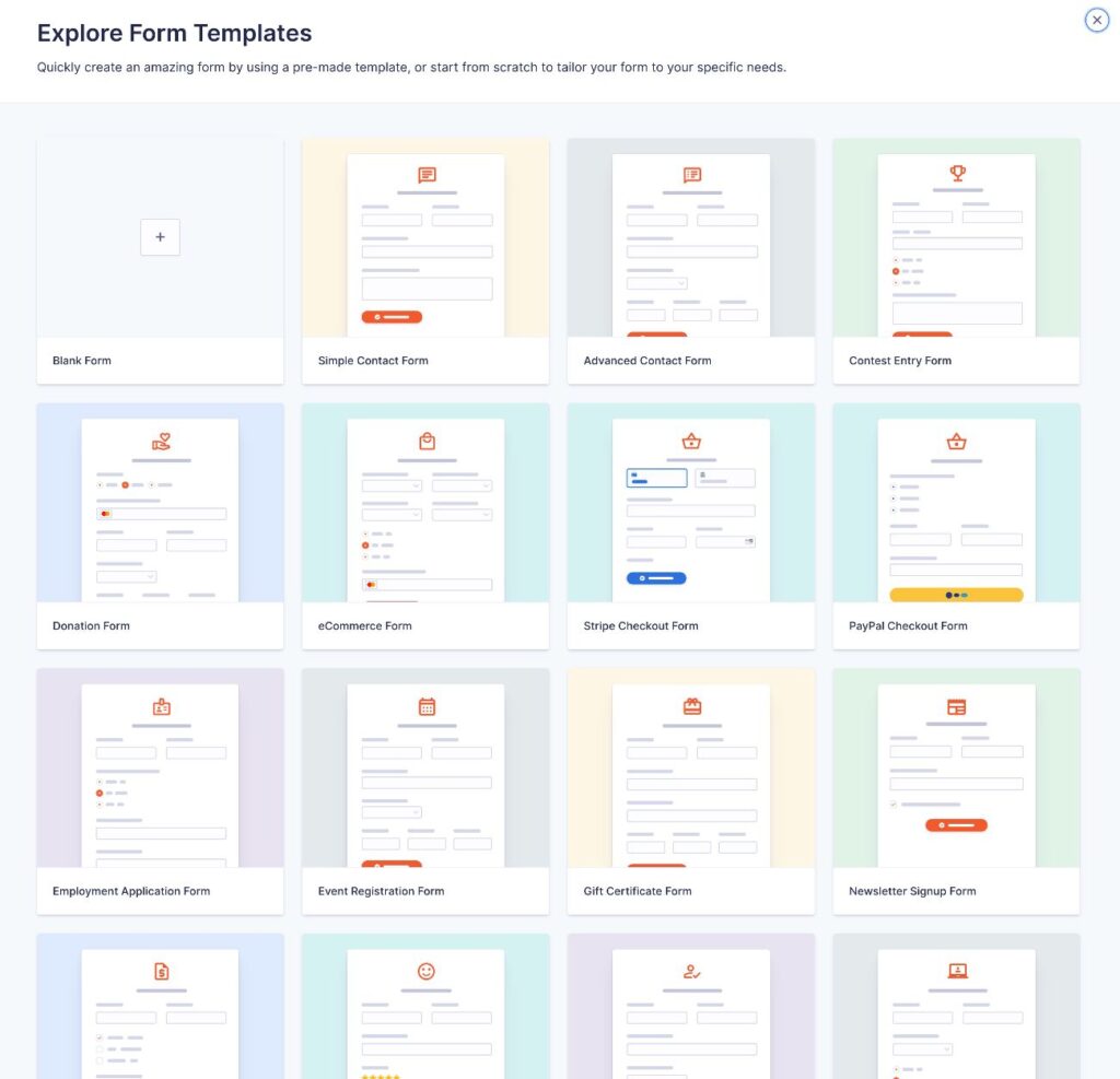 Gravity FOrms templates