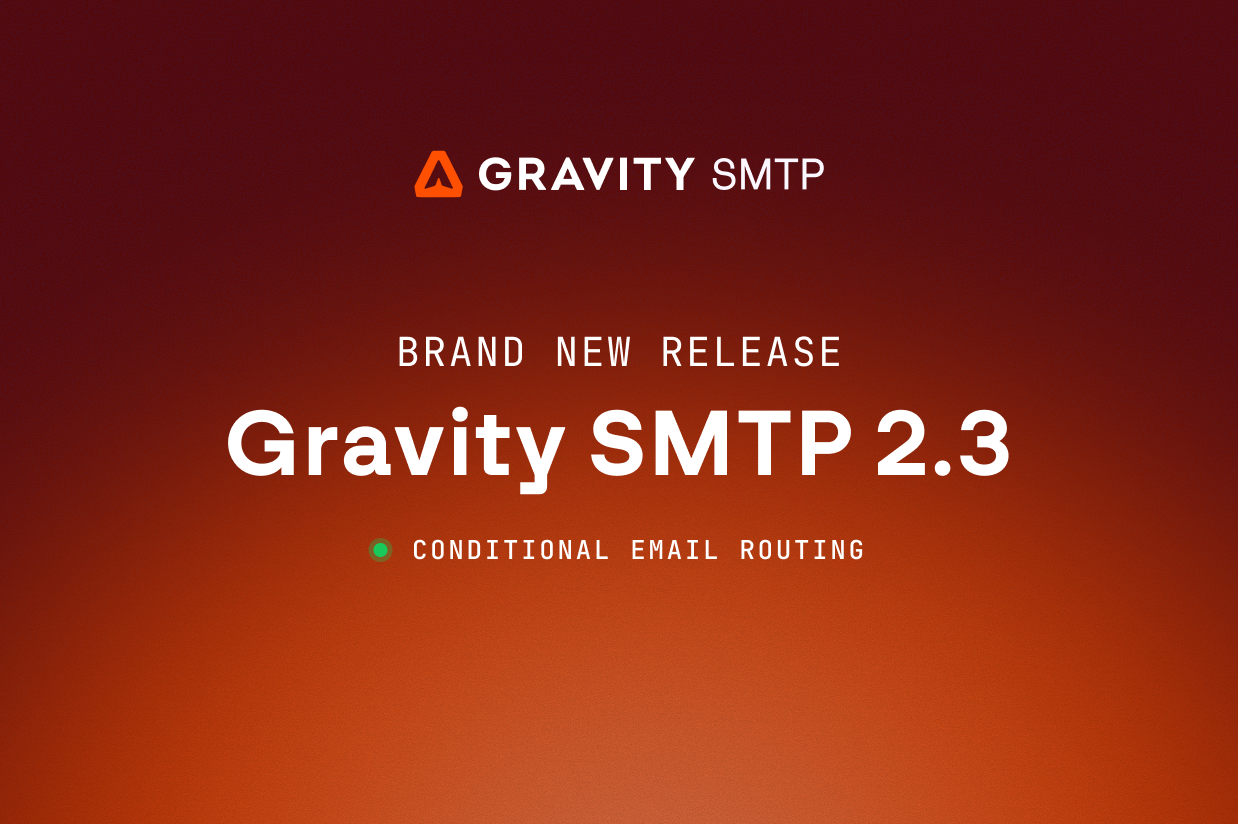 Gravity SMTP 2.3: New conditional email routing