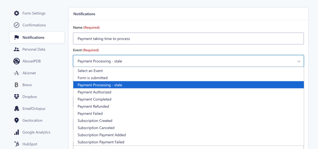 Payment Processing Stale